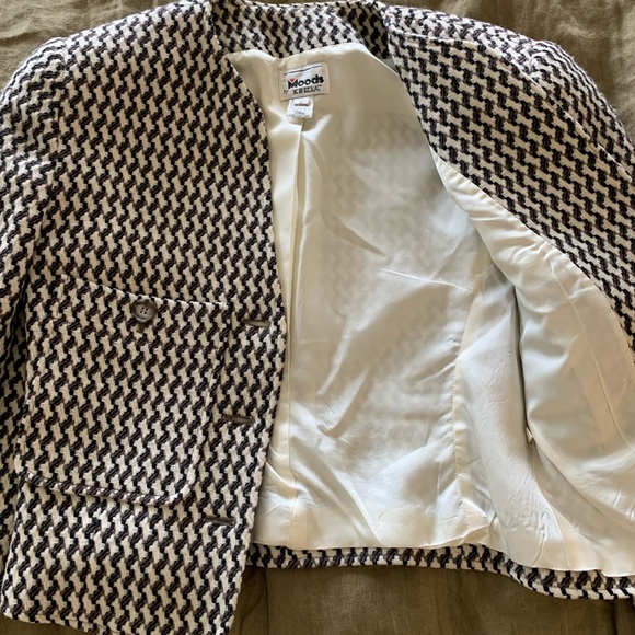 Vintage 80’s cropped button down blazer Sz 2. - Picture 4 of 8